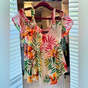 New York & Company Floral Blouse